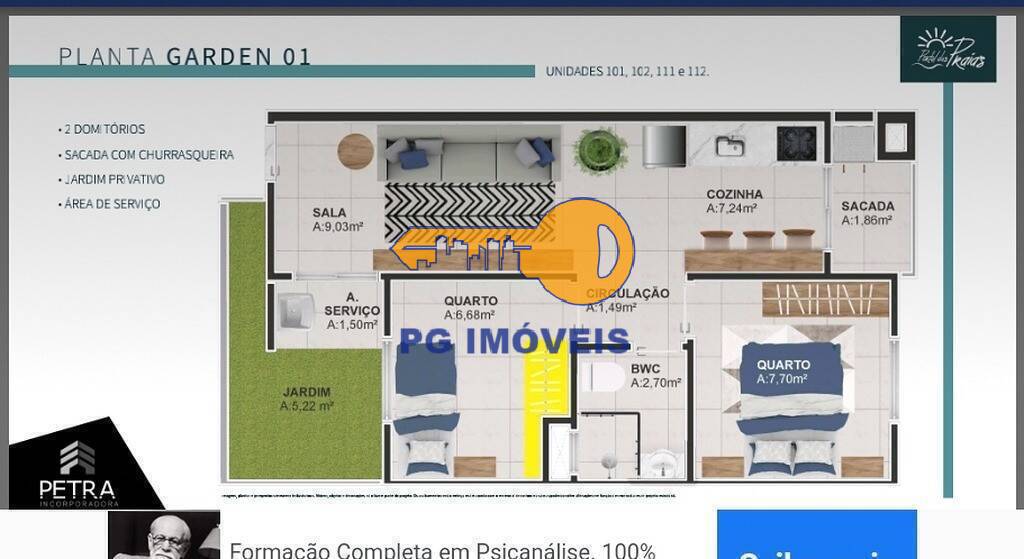 Apartamento à venda com 2 quartos, 41m² - Foto 2