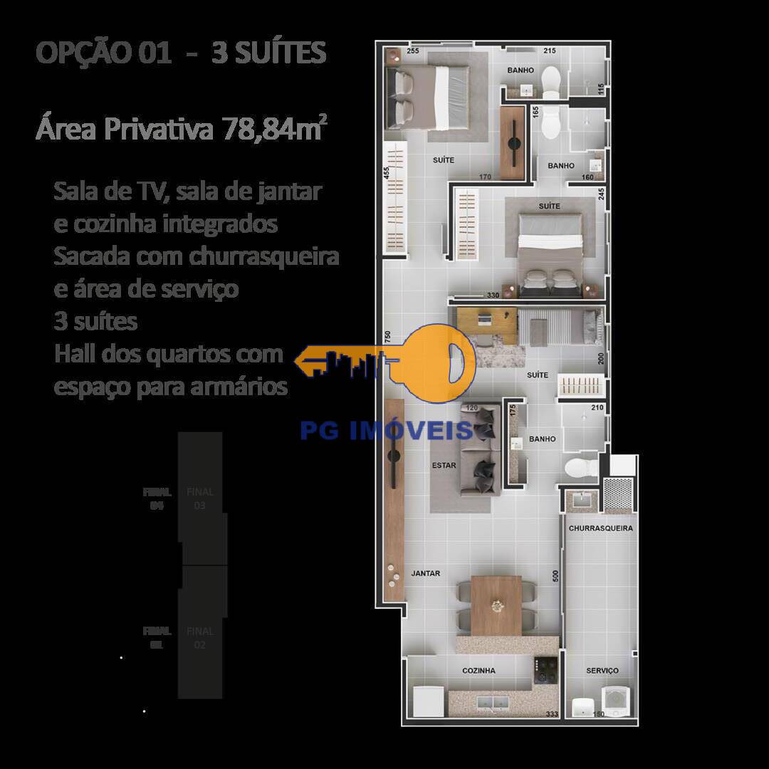 Apartamento à venda com 2 quartos, 67m² - Foto 6