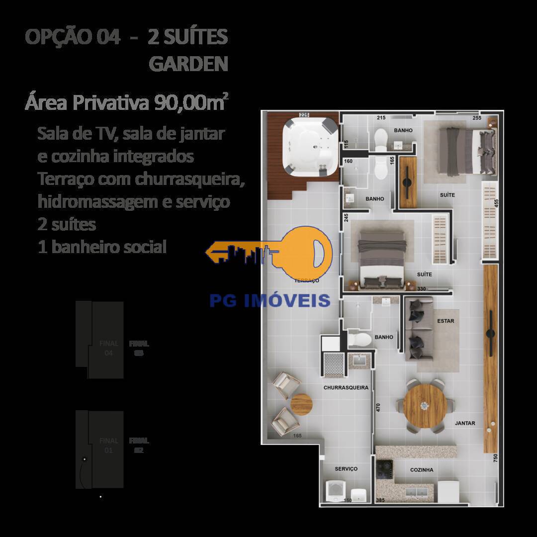 Apartamento à venda com 2 quartos, 67m² - Foto 9